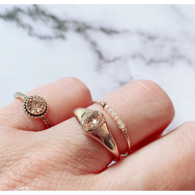 Goud champagne ringen