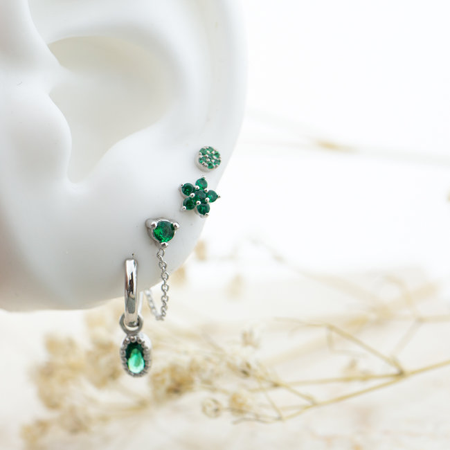 KARMA Emerald oorbellen