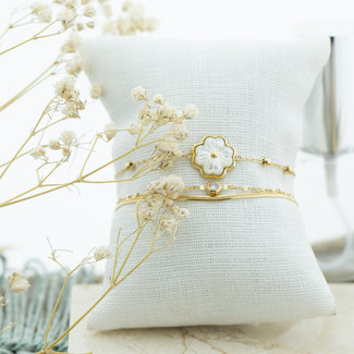 ZAG  Bijoux Goud bloem armband