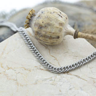 Day & Eve  Bewerkte schakelketting zilver