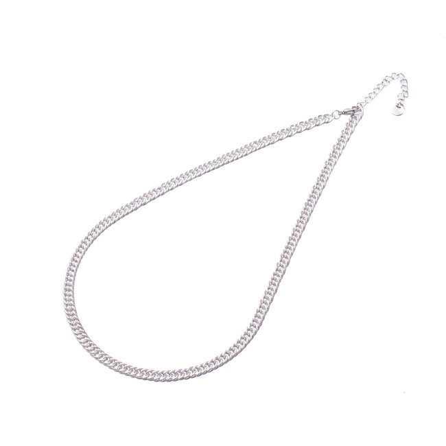 Day & Eve  Bewerkte schakelketting zilver