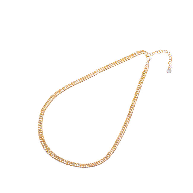 Day & Eve by Go Dutch Label Bewerkte schakelketting goud