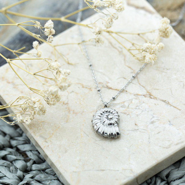 Day & Eve by Go Dutch Label Ketting bolletjes schelp