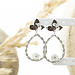 Day & Eve by Go Dutch Label Druppel bloem oorbellen zilver