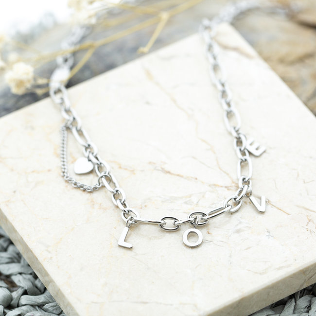 Day & Eve  Love schakelketting