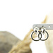 Day & Eve  Zilver ronde oorbellen crystal steen