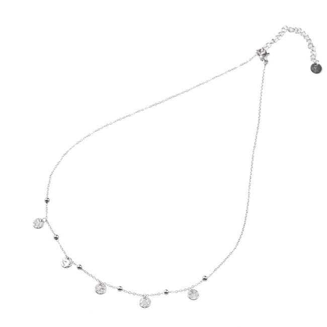 Day & Eve by Go Dutch Label Zilver ketting muntjes