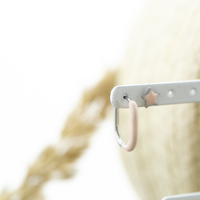 Day & Eve  Roze oorbellen met bolletjes of ster