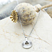 Day & Eve by Go Dutch Label Zilverkleurige ketting met open ronde hanger