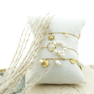 Day & Eve by Go Dutch Label Witte parel armbandjes