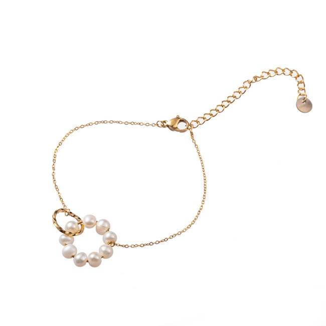 Day & Eve by Go Dutch Label Armband met parels