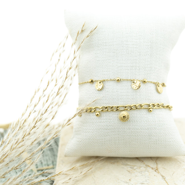 Day & Eve  Muntjes armband