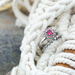 IXXXI Zilver ring harten of roze bloem