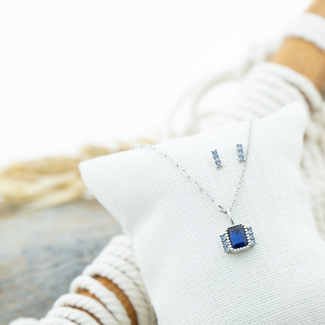 IXXXI Zilver Sieraden met blauwe steen