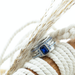 IXXXI Complete zilver met blauwe steen ring