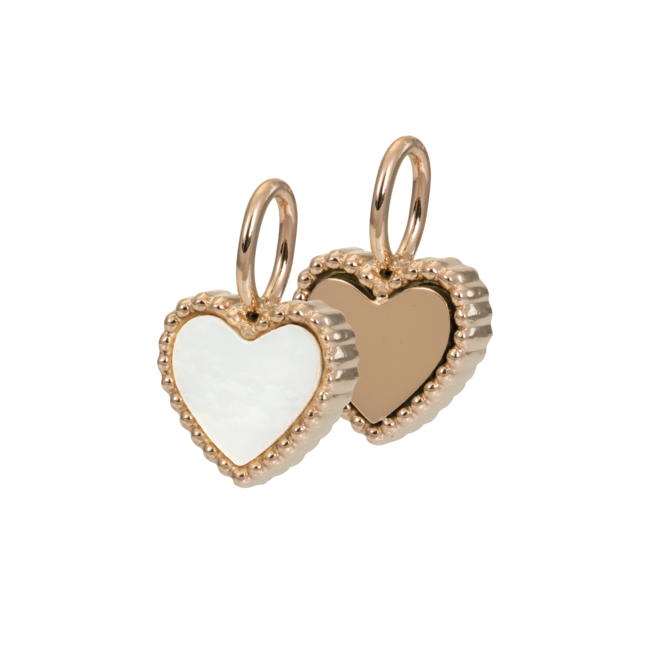 IXXXI Rosegoud Ketting met Steen, bloem of hart hanger