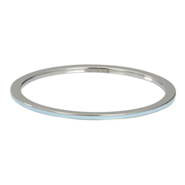Zilver met blauwe vulringen