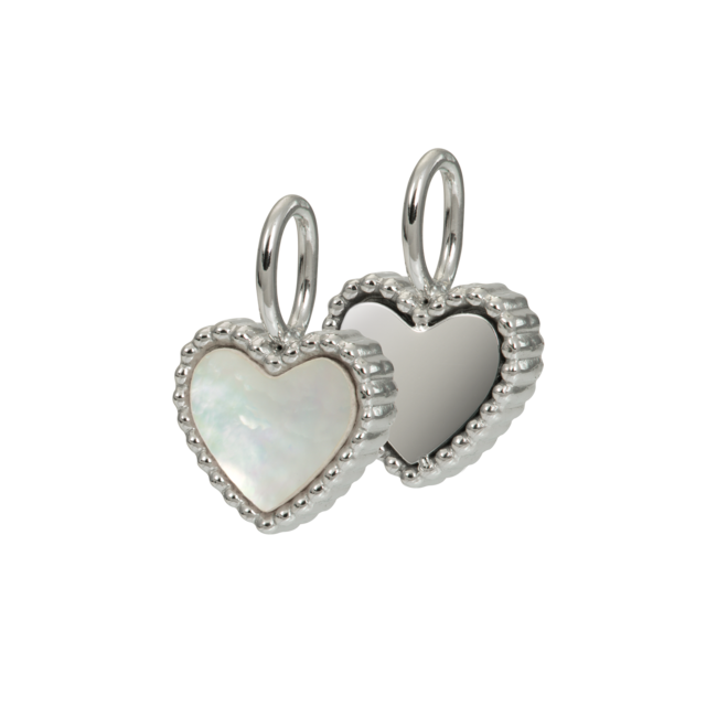 IXXXI Zilver Ketting met blauwe Steen of hart hanger