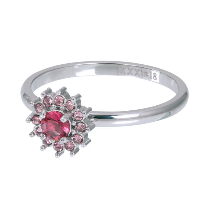 IXXXI Zilver met roze vulringen