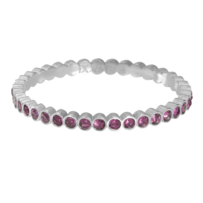 IXXXI Zilver met roze vulringen