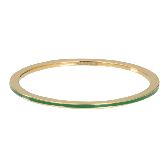 Goud vulringen met groene stenen