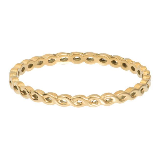 IXXXI Goud vulringen met groene stenen