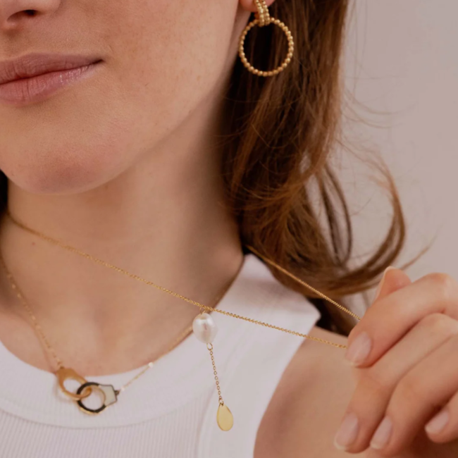 Fijne ketting met parel hanger