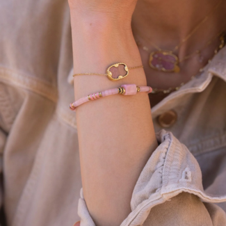 Bohm Paris Roze rhodoniet armbanden