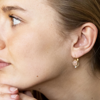 ZAG  Bijoux Goud oorbellen met crystal zirconia