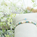 KARMA Echt zilver turquoise hart of kralen armband