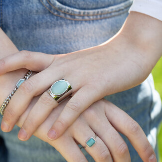 ZAG  Bijoux Ring met amazoniet stenen