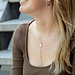 ZAG  Bijoux Mooi design ketting met parelmoer munt