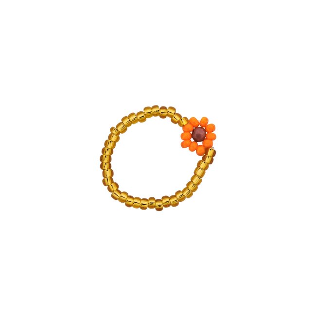 Kralen bloemen of parel ringen