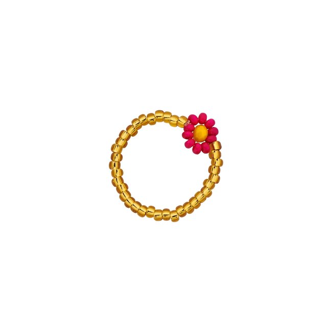 Kralen bloemen of parel ringen