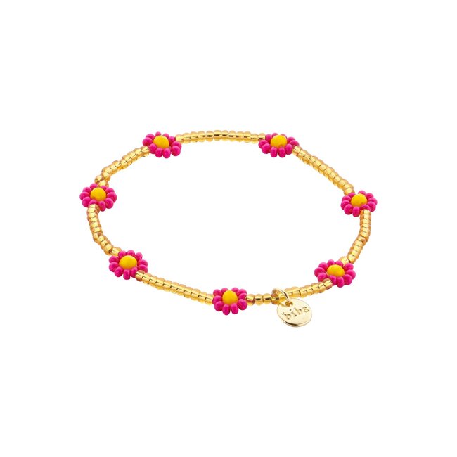 Biba Kralen bloemen armband