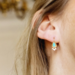 ZAG  Bijoux Turquoise druppel oorbellen