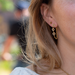 Beadle Glitter goud hart oorbellen
