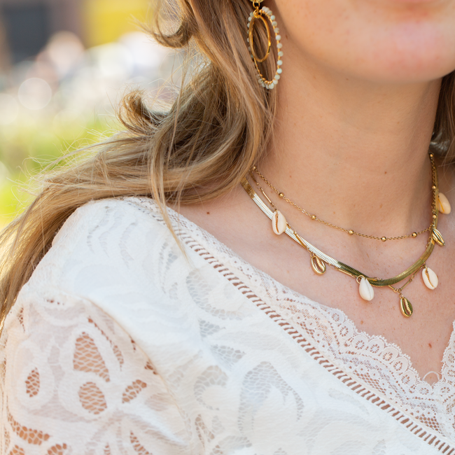 Beadle Must-Have Laagjesketting met Schelpen