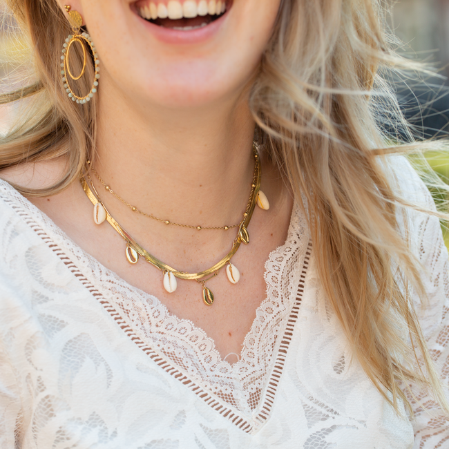 Beadle Must-Have Laagjesketting met Schelpen