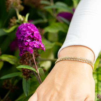 Day & Eve  Goud glitter armband