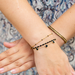 Day & Eve by Go Dutch Label Zwarte kralen en harten armband