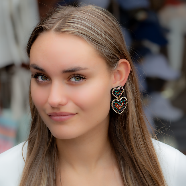 Day & Eve by Go Dutch Label Grote harten statement oorbellen