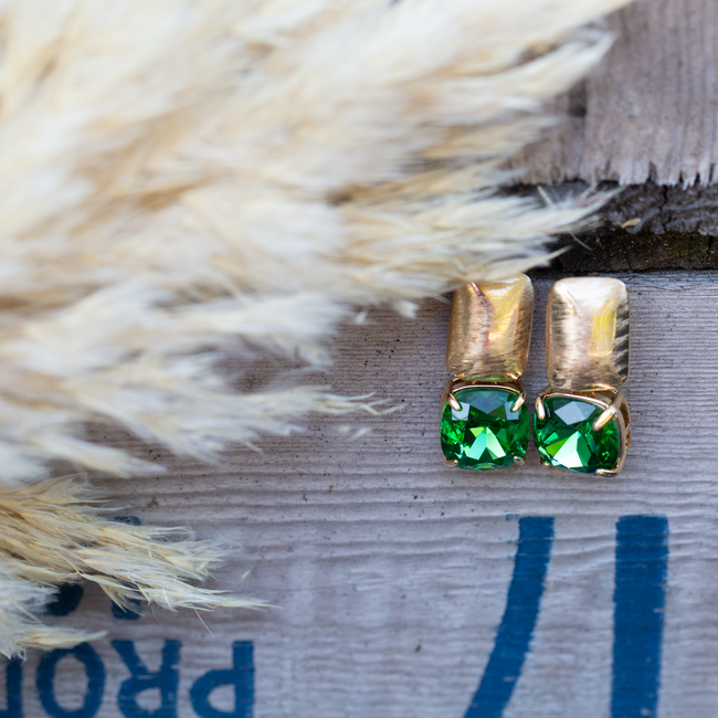 Groene crystal hangers