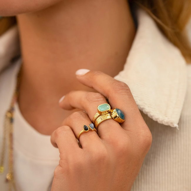 Bohm Paris Stijlvolle en veelzijdige natuursteen ringen