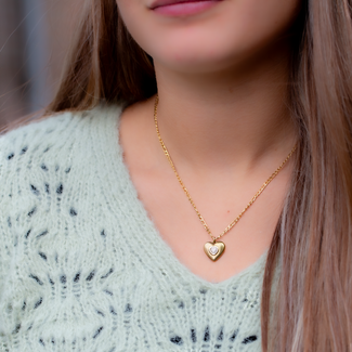 Day & Eve by Go Dutch Label Goud  ketting hart