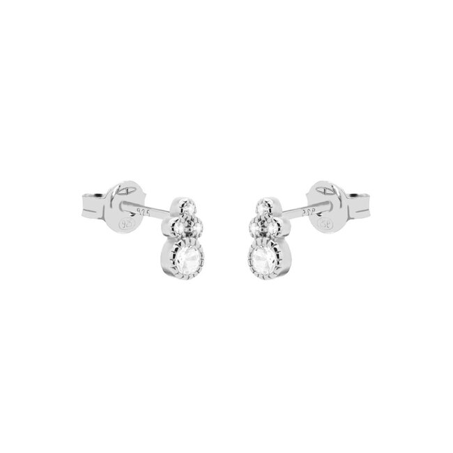 KARMA Zilver925 kleine zirconia oorstekers