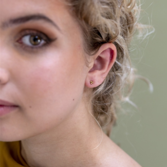 Day & Eve  Bolletjes oorstekers goud