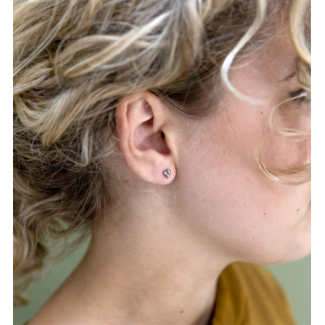 Day & Eve  Bolletjes oorstekers zilver