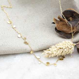 Day & Eve  Ketting goud mini druppels