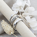 Charmins Zilver glitter ringen Charmins Zilver glitter ringen